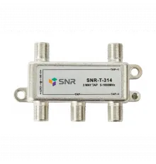 Ответвитель абонентский SNR-T-314 на 3 отвода, вносимое затухание IN-TAP 14dB.
