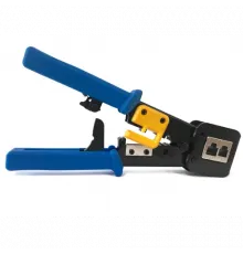 Инструмент обжимной для коннекторов со сквозным отверстием EZNetko plug RJ-45 (8p8c); RJ-11/RJ-12 (6p2c/6p4c/6p6c)