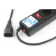 Ф-удлинитель PC 0,5м, 5 розеток, черный, 10А, вилка C14 (UPS)