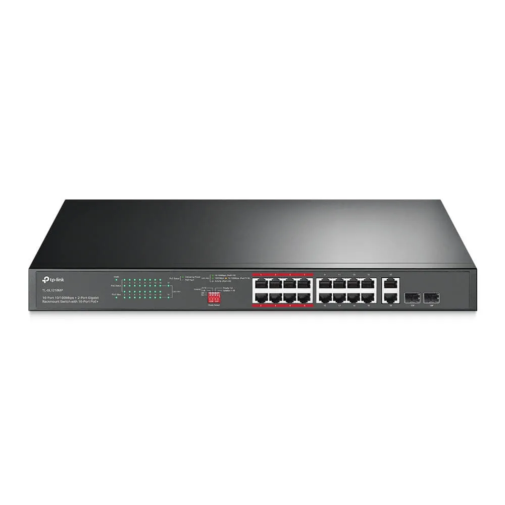 Коммутатор TP-LINK TL-SL1218MP 16 портов