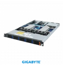 Платформа Gigabyte 1U R182-Z91, До двух процессоров AMD EPYC 7003, DDR4, 8x2.5 SATA/SAS, 2 x 2.5 NVMe, 2x1000Base-T