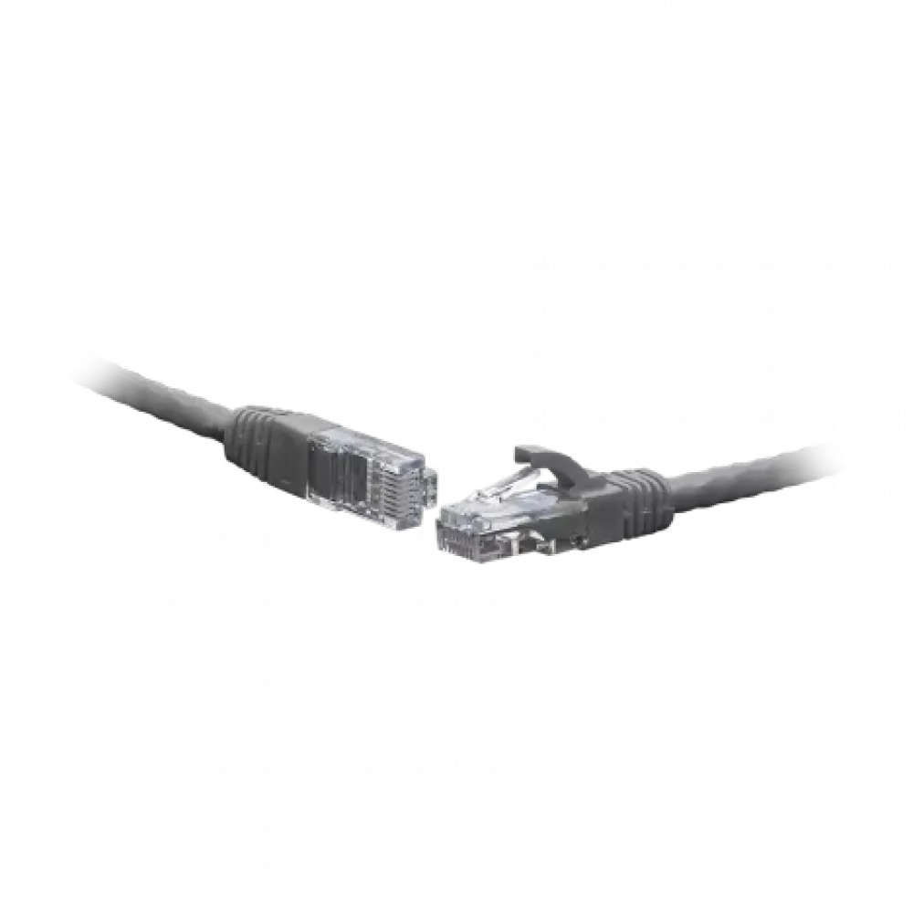 Коммутационный шнур U/UTP 4-х парный cat.5e 1.0м PVC standart серый