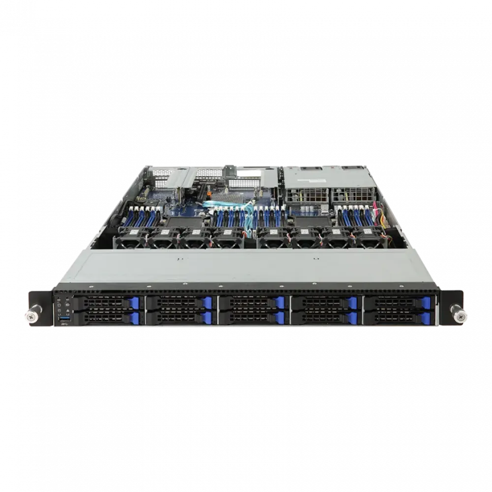 Сервер Gigabyte R181-2A0 1U, 2x Xeon Platinum 8259CL, 512GB DDR4, 2x SSD 800GB