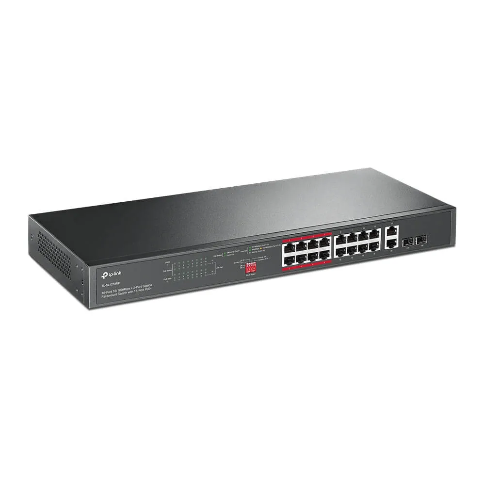 Коммутатор TP-LINK TL-SL1218MP 16 портов